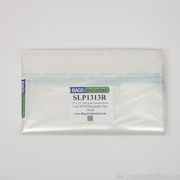 180 Gram clear record jacket sleeve
